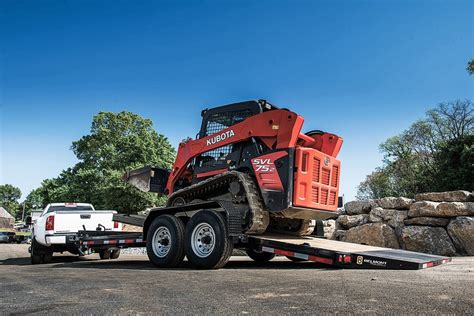 skid steer equipment trailers for sale|low ground skid steer trailers.